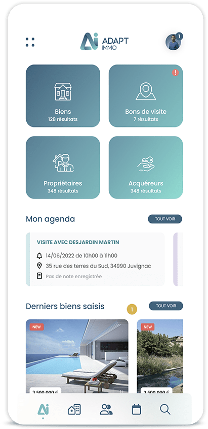 application agence immobilière