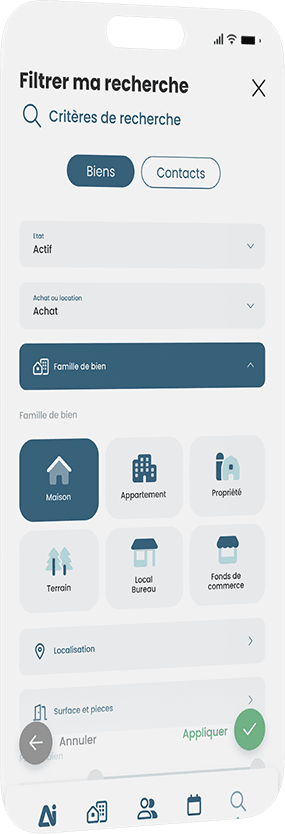 application smartphone immobilier