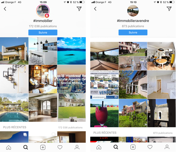 instagram immobilier hashtag