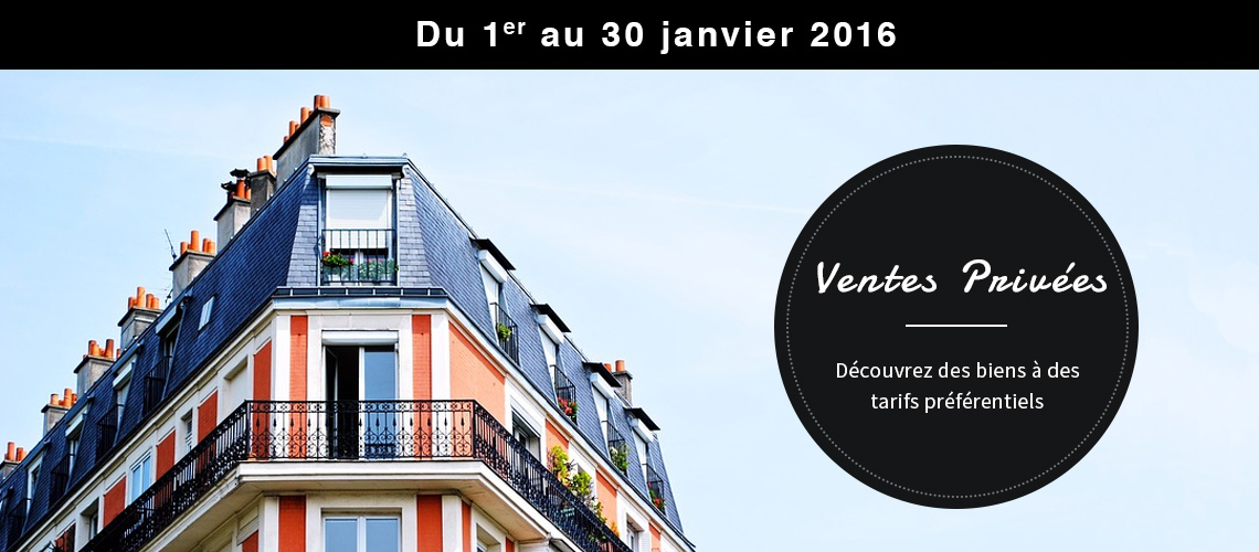 visuel illustrant les ventes privées dans l'immobilier